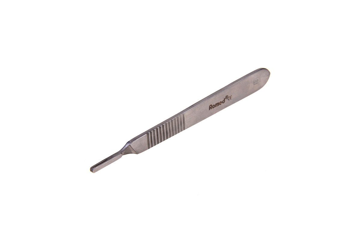 Romed scalpelhouder - scalpelhandvat - scalpelhouder - heft - scalpelheft nr. 4 - no. 4 - nummer 4 - scalpelhandvat maat 4 - Medische Artikelen