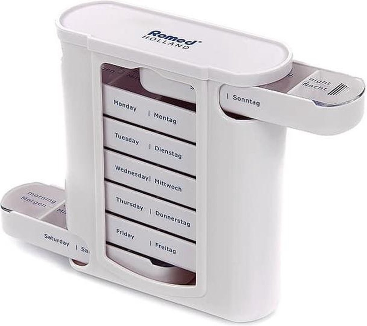 Romed Medicatie dispenser - week - pillendoosje - pillenhouder - medicijnendoosje - 7 dagen - Medische Artikelen