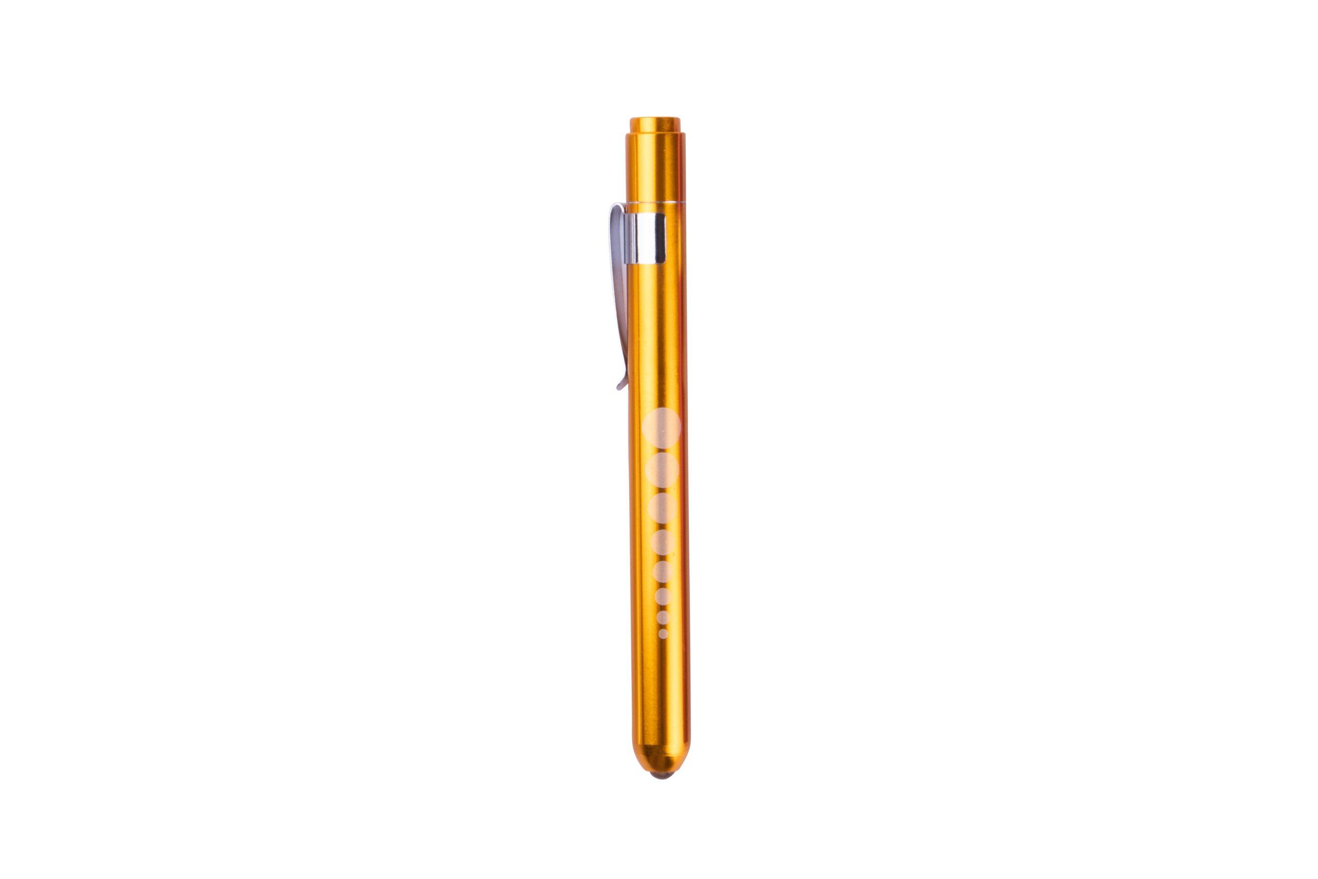 Penlight (goud) - pupillampje - medisch ooglampje - dokterspen - LED ooglamp incl. batterijen - Medische Artikelen