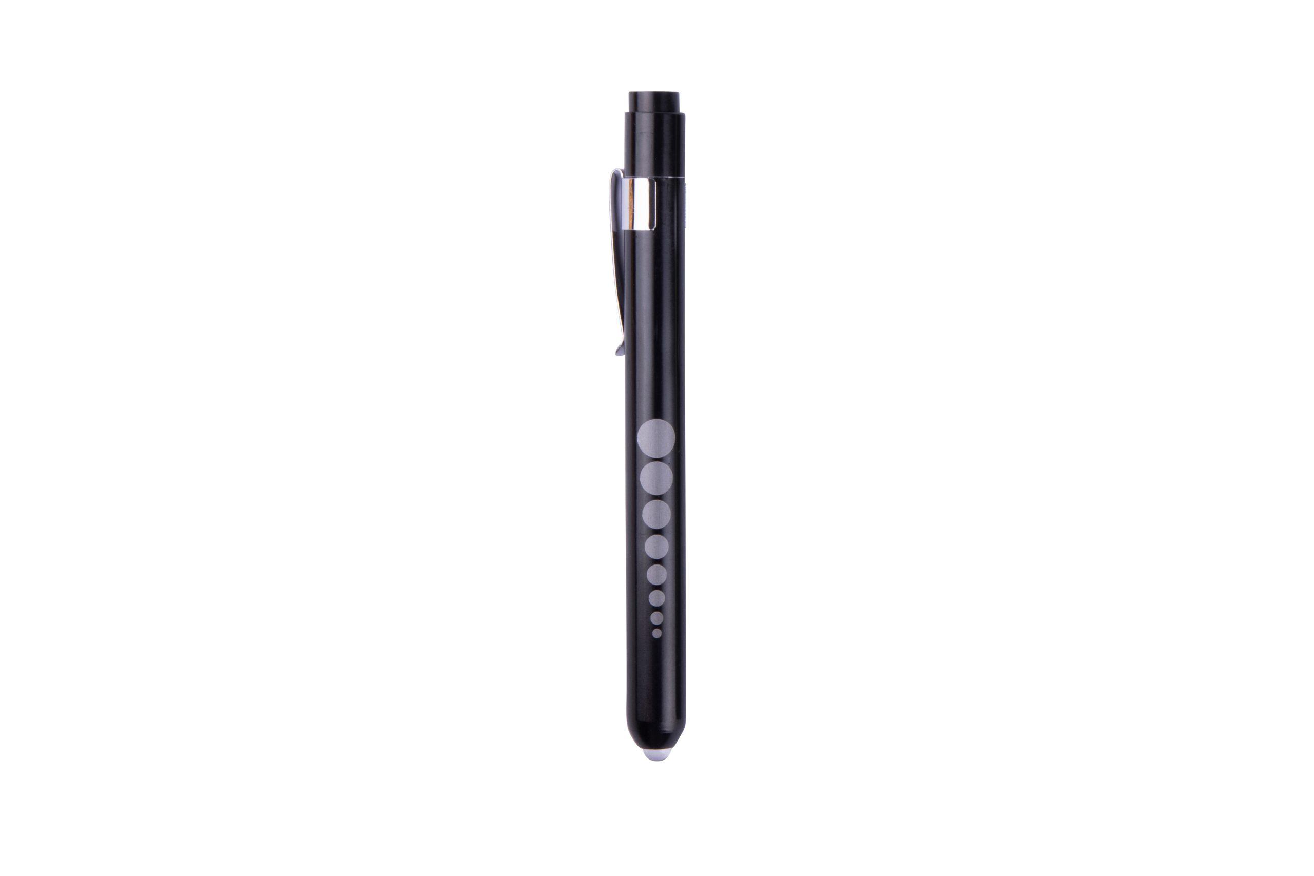 Penlight (zwart) - pupillampje - medisch ooglampje - dokterspen - LED ooglamp incl. batterijen - Medische Artikelen
