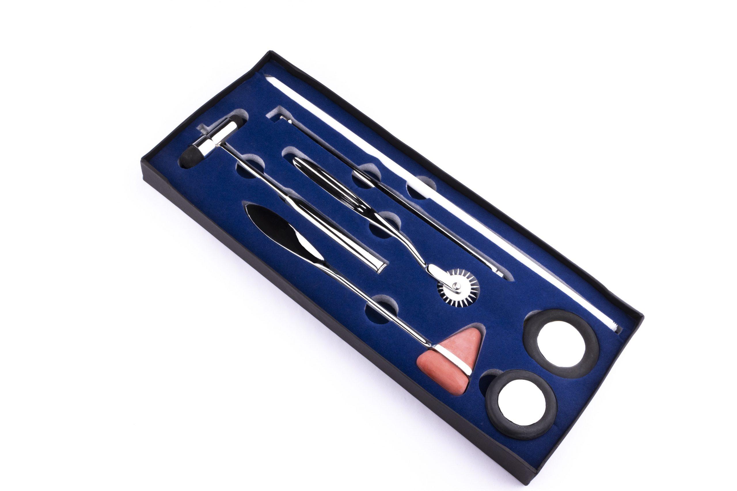 Reflexhamerset 5-delig - Neurologie - reflexhamers - geneeskunde - Taylor - Buck - Wartenberg - Babinski - queen square - Medische Artikelen
